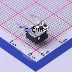 SKHHUFA010 Tactile Switch Through hole Switch Single Pole Single Throw Round Button Right Angle Insert With Bracket - Product Image 2