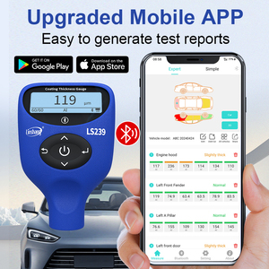 Jauge d'<span class=keywords><strong>épaisseur</strong></span> de <span class=keywords><strong>peinture</strong></span> <span class=keywords><strong>automobile</strong></span> LS239 Linshang pour voitures d'occasion avec statistiques des données, <span class=keywords><strong>mesure</strong></span> l'<span class=keywords><strong>épaisseur</strong></span> de la <span class=keywords><strong>peinture</strong></span> sur les panneaux de carrosserie en acier et en aluminium - Product Image 5