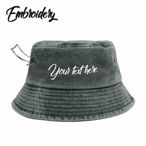 Vintage Style Custom Embroidered <b>Bucket</b> <b>Hat</b> Washed Cotton Classic Retro Cap for <b>Men</b> and Women Casual Daily Use - Product Image 6