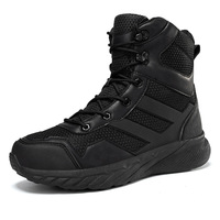 Bottes de randonnée et de combat marron personnalisées pour hommes – Demi-étanches, anti-perforation et respirantes