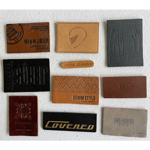 Parche de cuero en relieve personalizado Insignia de cuero real Etiqueta de cuero genuino con parche cosido en relieve para <span class=keywords><strong>Jeans</strong></span>/Denim - Product Image 6