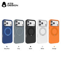 Funda para Teléfono con Textura Ondulada en 3D y Soporte Giratorio para iPhone 17 18, Funda Magnética de Lujo a Prueba de Golpes