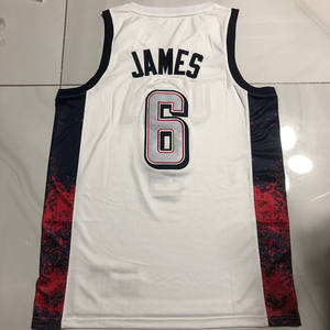 Vente en gros de maillots de basket-ball James Curry Durant <span class=keywords><strong>2024</strong></span>, maillot d'entraînement pour hommes en polyester respirant à séchage rapide pour l'été - Product Image 5