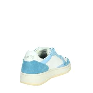 Sneakers per Bambini Sun68 Bianche e Azzurre Z35348T Scarpe di Tela alla Moda - Product Image 3