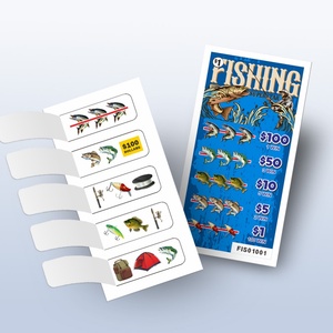 Best-selling American-style Pull Tabs <b>Gambling</b> Tickets and Board with High-definition CMYK Printing - Product Image 1