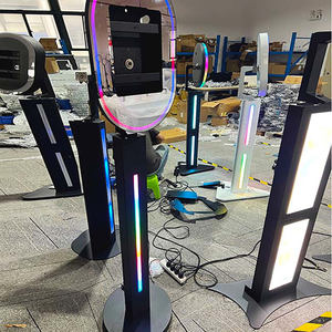 Cabine photo mobile compatible iPad de 12.9 pouces avec lampe de remplissage manuelle pour smartphones et appareils photo reflex - Product Image 3