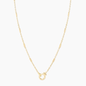 Vòng Cổ Vàng Trơn Vòng Cổ Tatum <span class=keywords><strong>14K</strong></span> Vòng Cổ Dây Chuyền Rolo Cho Nữ Dây Chuyền Vàng Thanh Lịch - Product Image 2