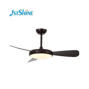 1stshine ceiling fan school library 1320mm 3 abs plastic blades modern led ceiling fan with light