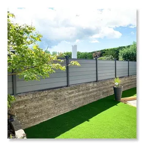 户外防水wpc木塑复合花园护栏板批发外部私人围栏
