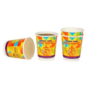 Gobelets à café jetables de haute qualité, compostables, à double paroi, en papier, pour boissons chaudes - Product Image 4