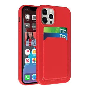 适用于iPhone 15 Pro TPU外壳新趋势2023插卡钱包手机外壳适用于iPhone 11 12 13 14 Pro Max手机外壳卡槽