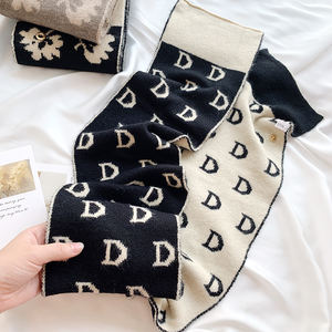 Customizable Korean <strong>Fashion</strong> Design Pattern Knitted Scarf for Ladies Soft and Warm Long Winter <strong>Accessory</strong> - Product Image 3