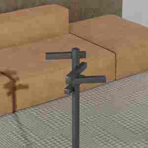 <span class=keywords><strong>Mini</strong></span> cintre superposé autoportant en métal à usages multiples pour sacs, manteaux et chapeaux - Product Image 1