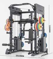 Système d'entraînement intégré pour salle de sport à domicile : machine Smith, rack de musculation, rack à squats et équipement de fitness multifonctionnel
