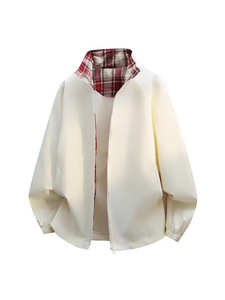 Avinie Double-sided Zipper Bomber <b>Jacket</b> <b>Men's</b> Spring Autumn New Loose Casual <b>Thin</b> Sports Streetwear Heart Pattern 100% - Product Image 3