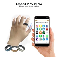Cmrdd — anneau intelligent en céramique noire or, étanche, à la mode, rfid 13.56, nfc, programmable universel, pour contrôle d'accès