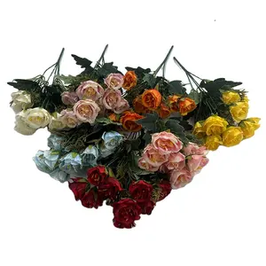 JH фабрика, первоклассные искусственные розы, свадебные цветы, маленькие горсти роз, весенние пейзажи, Роза