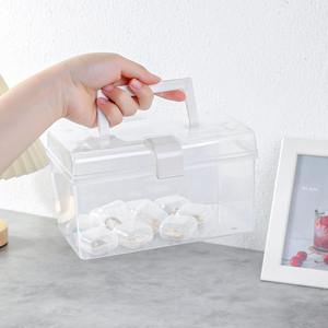 Mini boîte de rangement transparente pour bijoux, pour bagues, boucles d'oreilles, petit conteneur carré avec couvercle, étui d'organisation pour accessoires - Product Image 4