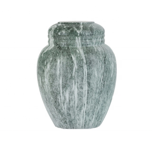 Urne funéraire en marbre Onyx poli naturel pour cendres Urne commémorative en pierre veinée unique européenne/américaine écologique - Product Image 4