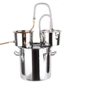 Home Alcohol Distillation Brewing Device Alcohol Distiller 12L/18L/30L Vodka Whiskey Rice Brandy Wine Brandy