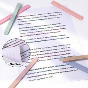 Factory OEM Custom Logo Highlighter Rectangular Marker Cheap Morandi Pastel Multicolor <b>Multi</b> <b>Colored</b> Highlighters <b>Pen</b> Set - Product Image 4