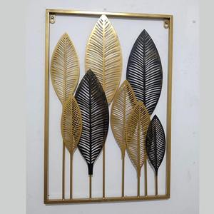 Vente en gros de feuille de fer de style nordique, tenture murale personnalisée en métal, décoration intérieure simple et moderne, pièce murale créative pour le salon - Product Image 1
