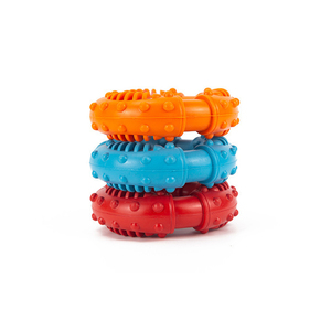 Jouet à mâcher pour chien, résistant à l'usure et aux morsures, en forme de beignet, avec friandises intégrées, jouet interactif rond pour chiens et animaux de compagnie - Product Image 3