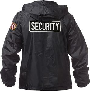 Giacca a Vento Impermeabile da Uomo con Cappuccio Uniforme da Sicurezza - Product Image 2