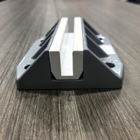 Doublure de patin de guidage d'ascenseur en plastique industriel, contrepoids d'ascenseur robuste T-DX-H32, largeur de rail 10 mm