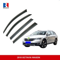 Pour Skoda OCTAVIA 2007-2017 2018, pare-brise de porte de voiture, déflecteur de pluie, pare-Vent, pare-Vent