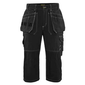 BLAKLADER - 154013709900D88 Pantalones cortos piratas Black - EAN 7330509476161 PANTALONES DE TRABAJO PANTALONES CORTOS DE TRABAJO - Product Image 1