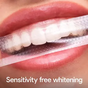 28 pièces/14 paires de bandes de blanchiment des dents en gel blanc blanchissant les outils de blanchiment dentaire pap bandes de blanchiment des dents