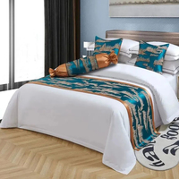 Linge de lit d'hôtel de luxe en coton percale, tissu 300 fils, draps en coton égyptien, ensembles de literie