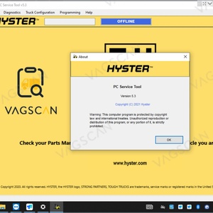 เครื่องมือวินิจฉัยรถยก Hyster Yale V4.98 รุ่นปี 2024 V5.3 สำหรับ Hyster Ifak PC Service Tool CAN USB Diagnostic Tool - Product Image 6