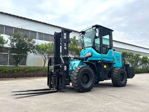 Carretillas elevadoras diésel todoterreno 4x4 de alta calidad, 3,5 toneladas, 4 toneladas, 5 toneladas, caja de cambios de motor EPA EUR5, el mejor precio, cargadora de ruedas en movimiento - Product Image 3