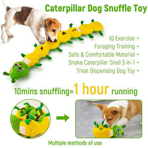 Vente en gros fournitures pour animaux de compagnie OEM/ODM Logo personnalisé grincement iintéressant mâcher renifler grincement jouets pour animaux de compagnie - Product Image 5