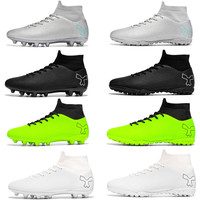 Chaussures de football à crampons hauts FG pour l'extérieur, nouvelle conception 2022, personnalisées pour hommes, pour l'entraînement estival