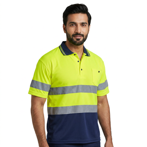 T-shirt de sécurité personnalisé réfléchissant 100% polyester, vestes de travail, vêtements de sécurité, grande taille, chemise d'hiver haute visibilité réfléchissante pour hommes - Product Image 1