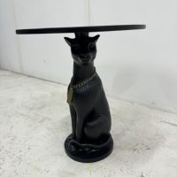 Table basse en fibre de verre, design créatif et luxueux, grand chien avec plateau, mobilier de salon, statue de léopard