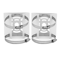 Adaptateur universel de montage sur poteau vertical, 2 boucles, support mural, support de montage sur poteau vertical pour caméra de sécurité CCTV