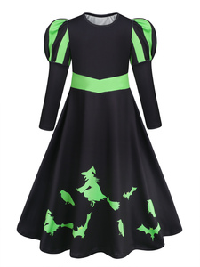 <span class=keywords><strong>Disfraz</strong></span> de <span class=keywords><strong>bruja</strong></span> <span class=keywords><strong>malvada</strong></span> para Halloween, <span class=keywords><strong>disfraz</strong></span> inspirado en personaje de TV y película, manga voladora, vestidos de niña Glinda o Elphaba - Product Image 3