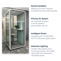 Cabine insonorisée modulaire facile à installer, isolation acoustique 32-35 dB, couleur personnalisée, pour atelier, salle de sport