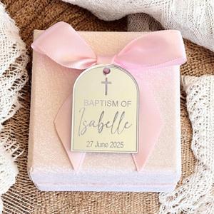 Plaque nominative en acrylique gravée au laser personnalisée, logo, étiquette de bijoux DIY, souvenir personnalisé pour cérémonie de mariage - Product Image 2