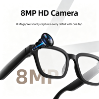Lunettes Intelligentes IA V03Pro avec Caméra 8MP, Traduction en Temps Réel et GPS, Étanches, Contrôle Tactile et Enregistrement Vidéo