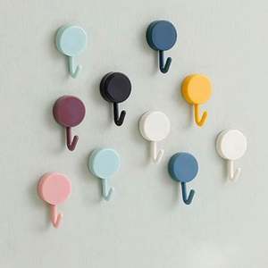 2024 Strong Creative Home Kitchen Punch-free Trace Less <b>Hook</b> <b>Sticky</b> Vintage Mini Plastic <b>Wall</b>-Mounted 10-Piece Clothing - Product Image 5