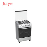Nouveau modèle 2026 – Cuisinière à gaz grande capacité avec four, four sur pied, 4 brûleurs, en acier inoxydable
