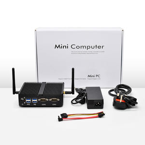 Mini ordinateur de bureau M4 C leron J4125 N2840 4K HD Rs232 NUC Fanless, Mini Pc DDR4 2 LAN, ordinateur industriel à faible coût - Product Image 3