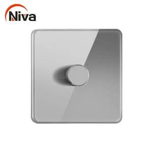 <span class=keywords><strong>Niva</strong></span> Custom 1 Gang Dimmer interruttore a muro-levetta in acciaio inossidabile con luce in ottone, Regno Unito Standard 220V 13A per prese elettriche domestiche - Product Image 1
