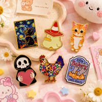 Broche chaton mignon pour vêtements, épinglette en émail souple, badge en alliage de zinc, épingles de revers, épingles pour sacs à dos, bijoux, accessoires, cadeaux pour femmes et hommes