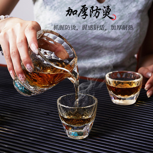 Handcrafted Crystal Glass Kung Fu <b>Tea</b> <b>Set</b> With Lid Home Business Gift Turquoise Moissanite Round Style - Product Image 2